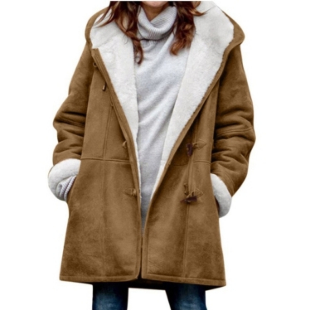 Women's Brown Shearling Coat